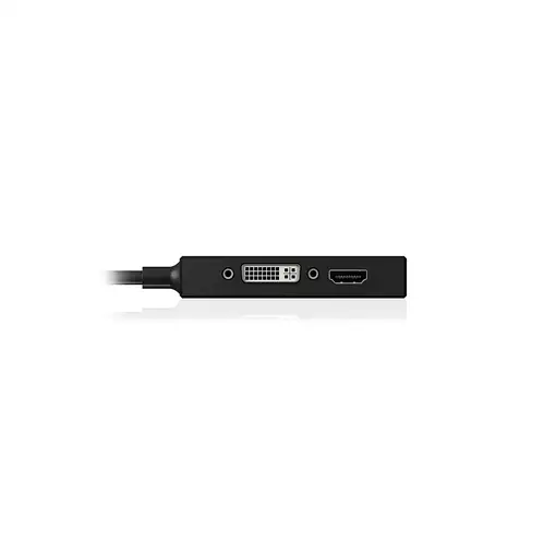 ICY BOX IB-AC1032 Mini DisplayPort DVI-D + VGA (D-Sub) + HDMI Negro