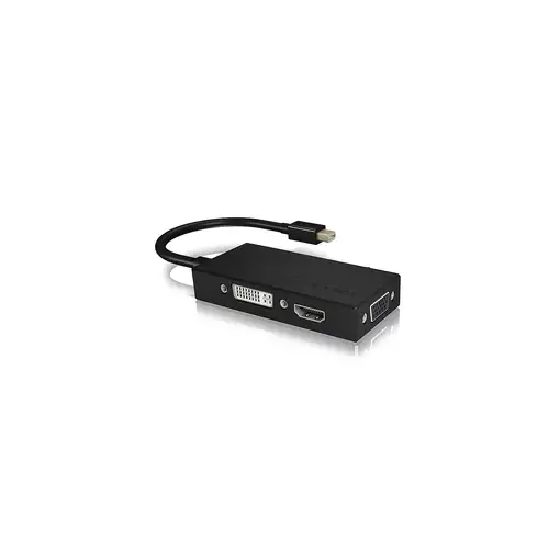 ICY BOX IB-AC1032 Mini DisplayPort DVI-D + VGA (D-Sub) + HDMI Negro