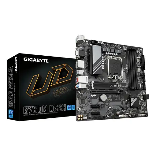 GIGABYTE B760M DS3H Placa Base - Compatible con procesadores Intel Core de 14ª gen