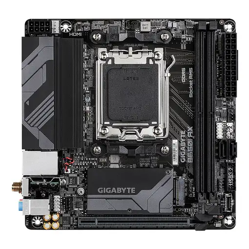 GIGABYTE B650I AX Placa base - AMD Ryzen serie 9000, VRM de 5+2+1 fases, hasta 640