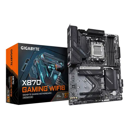 GIGABYTE X870 GAMING WIFI6 Placa Base - Compatible con CPUs AMD Ryzen 9000, 8+2+2