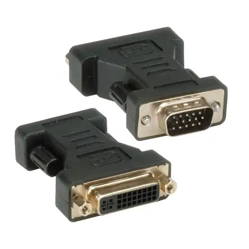 Techly DVI - VGA F/M DVI-I Negro