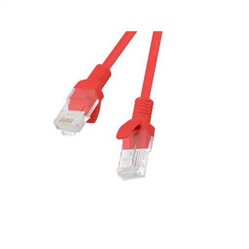 Lanberg PCU6-10CC-0500-R cable de red Rojo 5 m Cat6 U/UTP (UTP)