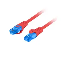 Lanberg PCF6A-10CC-0200-R cable de red Rojo 2 m Cat6a S/FTP (S-STP)