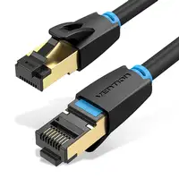 Vention Cable de Red RJ45 SFTP IKABG Cat.8/ 1.5m/ Negro