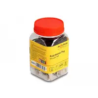 DeLOCK Conector Modular RJ45 con alivio de tensión Cat.6A, Cat.7 y botas de protec