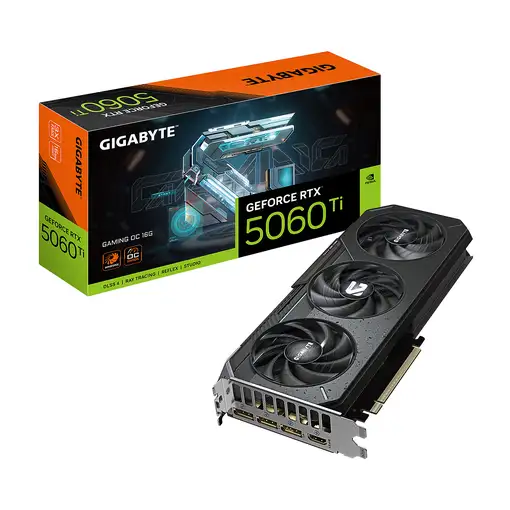 GIGABYTE GeForce RTX 5060 Ti GAMING OC 16G Tarjeta Gráfica – 16 GB GDDR7, 128 bits