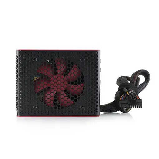 Modecom Volcano unidad de fuente de alimentación 750 W 20+4 pin ATX ATX Negro, Roj