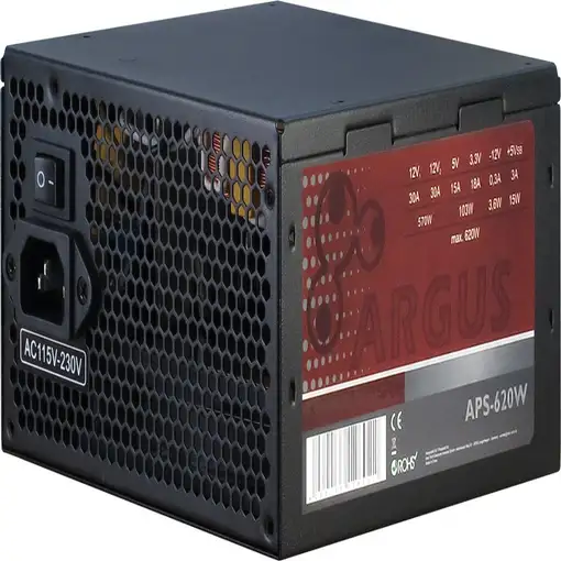 Inter-Tech Argus APS unidad de fuente de alimentación 620 W 20+4 pin ATX ATX Negro