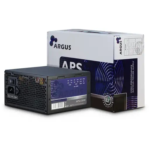 Inter-Tech Argus APS unidad de fuente de alimentación 520 W 20+4 pin ATX ATX Negro