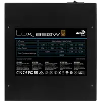 Aerocool LUX850 Fuente Alimentación PC 850W 80 Plus Bronze 230V 88% Eficiencia Neg
