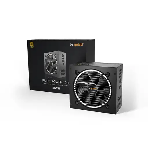 be quiet! Pure Power 12 M unidad de fuente de alimentación 550 W 20+4 pin ATX ATX