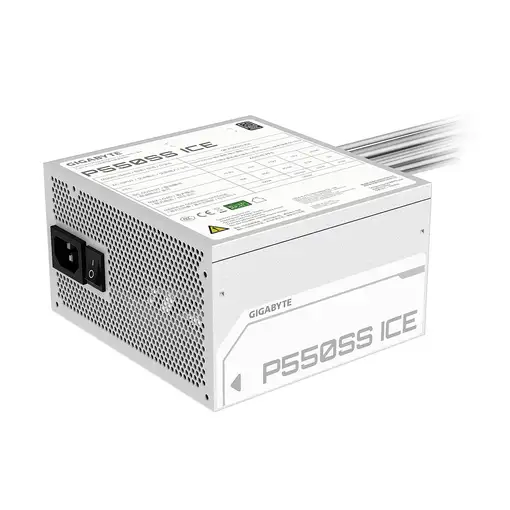 GIGABYTE P550SS ICE Fuente de Alimentación - PCIe 5.0, 80 PLUS Silver, Ventilador
