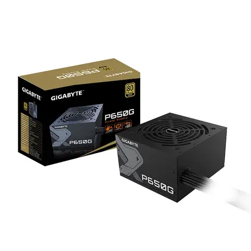 GIGABYTE GP-P650G unidad de fuente de alimentación 650 W 20+4 pin ATX ATX Negro
