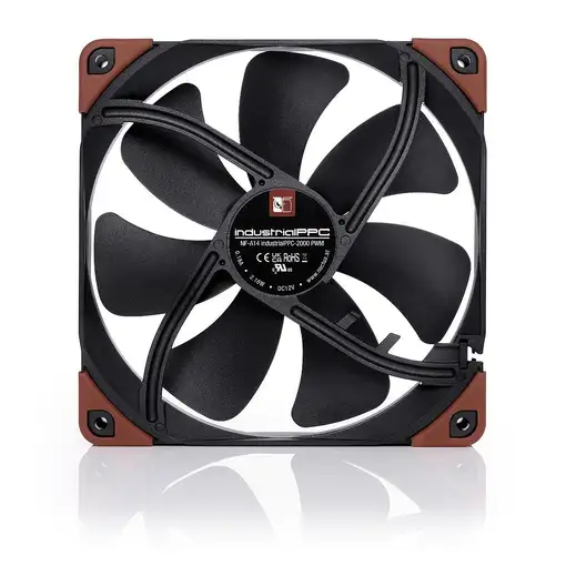 Noctua NF-A14 INDUSTRIALPPC-2000 PWM Carcasa del ordenador Ventilador 14 cm Negro,