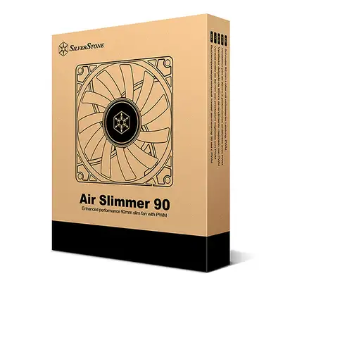 Silverstone Air Slimmer 90 Procesador Ventilador 9,2 cm Negro 1 pieza(s)