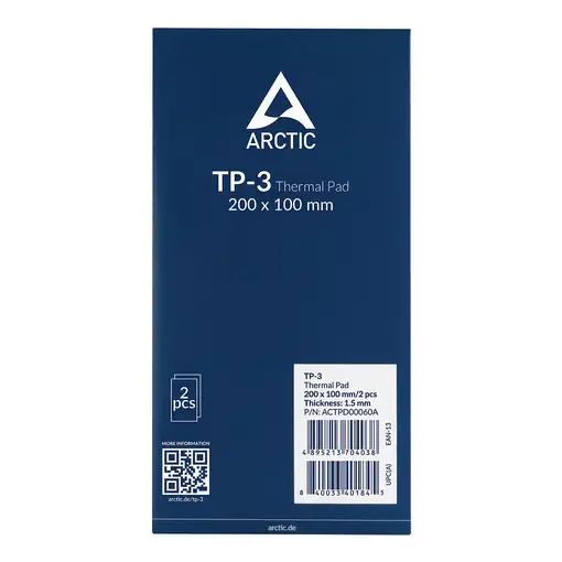 ARCTIC TP-3 compuesto disipador de calor Parche térmico