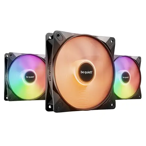 be quiet! LIGHT WINGS LX 120mm PWM 3-Pack Black Carcasa del ordenador Ventilador 1
