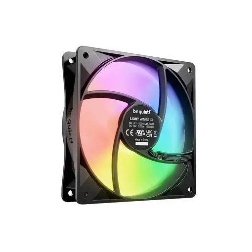 be quiet! LIGHT WINGS LX 120mm PWM 3-Pack Black Carcasa del ordenador Ventilador 1