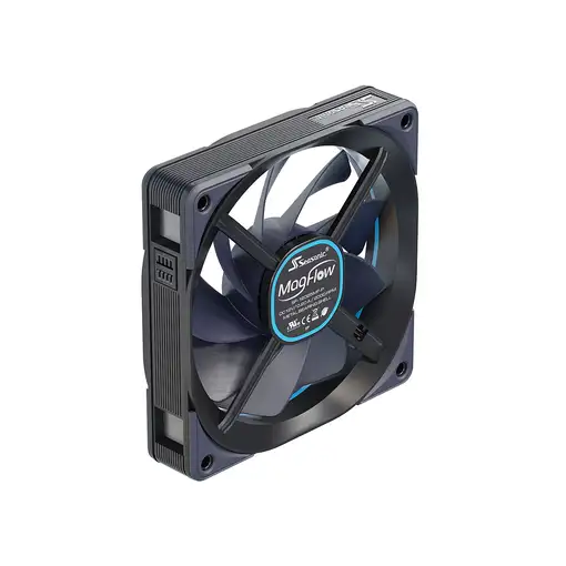 Seasonic MagFlow 3-Fan Kit Carcasa del ordenador Ventilador 12 cm Negro 3 pieza(s)