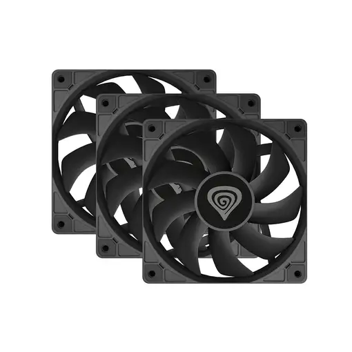 GENESIS Oxal 120 Carcasa del ordenador Ventilador 12 cm Negro 3 pieza(s)