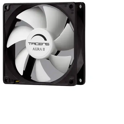 Tacens 3AURAII9, Ventilador Ordenador 9 cm, Ultrasilencioso, Antipolvo, Negro