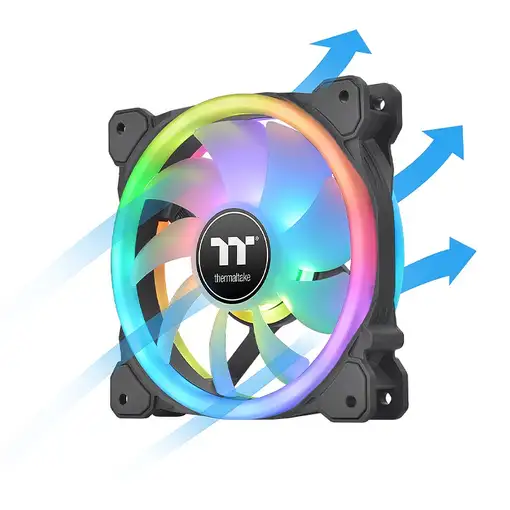 Thermaltake SWAFAN 14 RGB Carcasa del ordenador Ventilador 14 cm Negro 3 pieza(s)