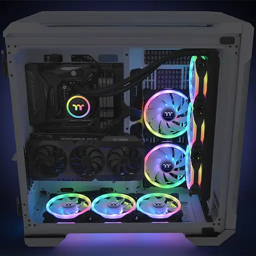 Thermaltake SWAFAN 14 RGB Carcasa del ordenador Ventilador 14 cm Negro 3 pieza(s)