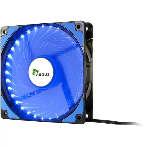 Inter-Tech L-12025 Carcasa del ordenador Ventilador 12 cm Negro, Azul