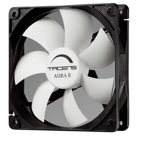 Tacens 3AURAII12, Ventilador Ordenador 12 cm, Ultrasilencioso, Antipolvo, Negro
