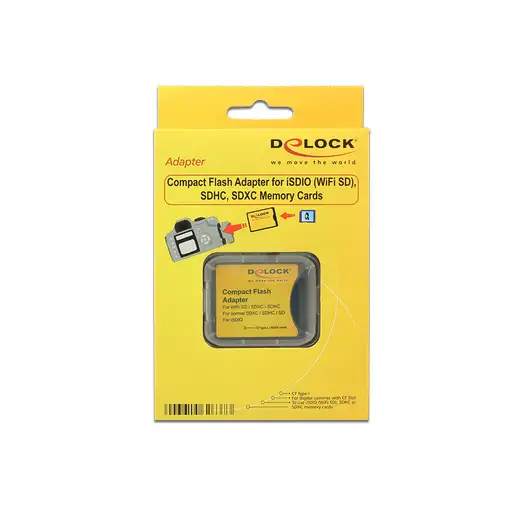 DeLOCK 62637 adaptador para tarjeta de memoria sim / flash Adaptador para tarjetas
