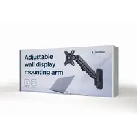 Gembird MA-WA1-01 soporte para monitor 68,6 cm (27") Pared Negro