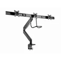 Gembird MA-DA3-03 soporte para monitor 68,6 cm (27") Escritorio Negro