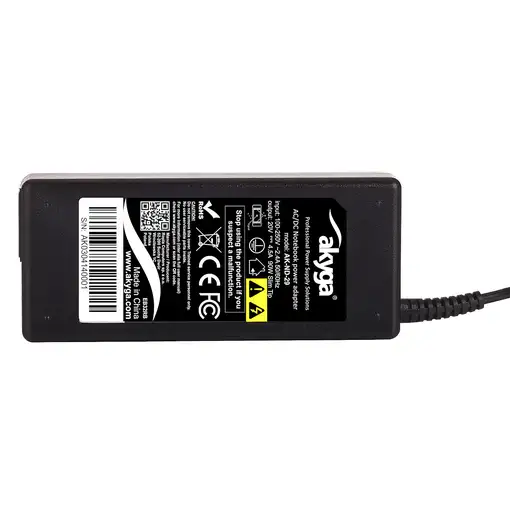 Akyga AK-ND-29 adaptador e inversor de corriente Interior 90 W Negro