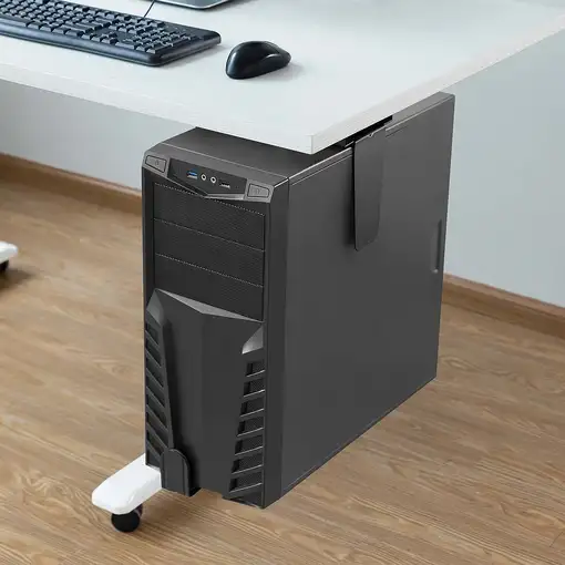 AISENS Soporte Giratorio Antirrobo y Altura Personalizable para CPU para Montaje p