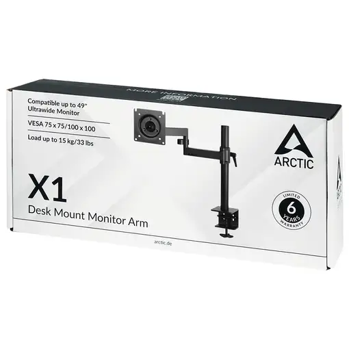 ARCTIC X1 109,2 cm (43") Escritorio Negro