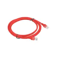 Lanberg PCU5-10CC-0200-R cable de red Rojo 0,2 m Cat5e U/UTP (UTP)