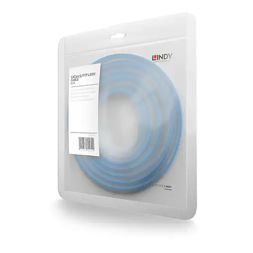 Lindy 47146 cable de red Azul 0,5 m Cat6a S/FTP (S-STP)