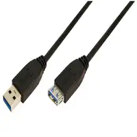 LogiLink 2m USB A - USB A 3.0 F/M cable USB USB 3.2 Gen 1 (3.1 Gen 1) Negro