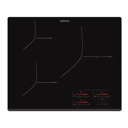 Edesa EIMS-6332 B Negro Integrado 63 cm Con placa de inducción 3 zona(s)
