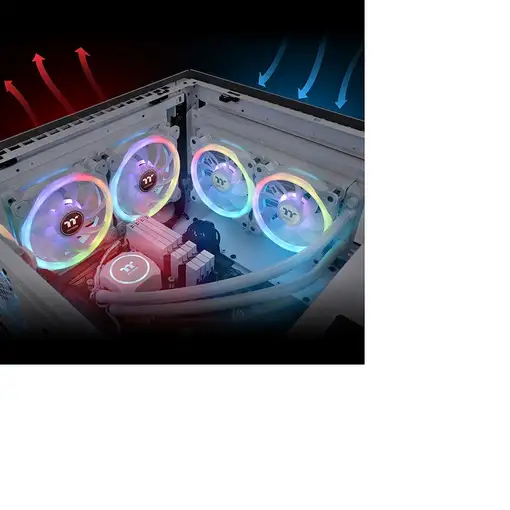 Thermaltake SWAFAN 14 RGB Radiator Fan TT Premium Edition White Carcasa del ordena