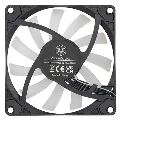 Silverstone Air Slimmer 90 ARGB Procesador Ventilador 9,2 cm Negro 1 pieza(s)