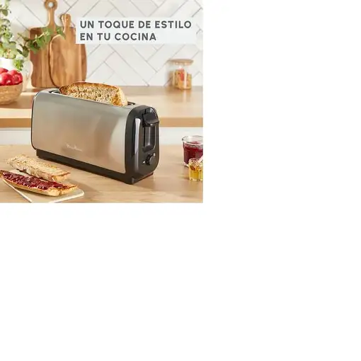 Moulinex LS5S0DE0 tostadora 7 2 rebanada(s) 1430 W Negro, Acero inoxidable