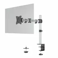 Durable 509423 soporte para monitor 68,6 cm (27'') Pared Plata