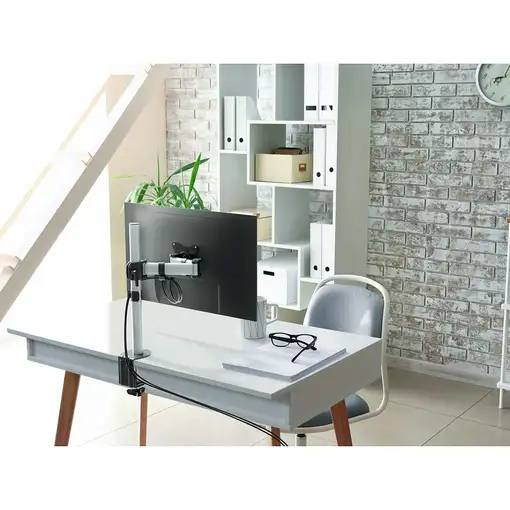 Durable 509423 soporte para monitor 68,6 cm (27'') Pared Plata