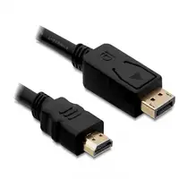 DeLOCK Displayport/HDMI, 1m Negro