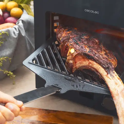 Cecotec Barbacoa eléctrica Grill De Alta Temperatura Txuletaco 8000 Inferno