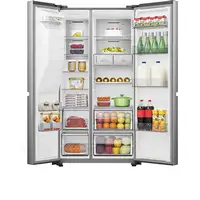 Hisense RS818N4TIC nevera puerta lado a lado Independiente 632 L C Acero inoxidabl