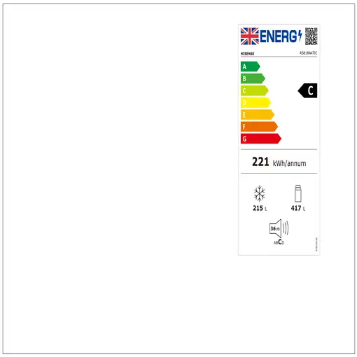 Hisense RS818N4TIC nevera puerta lado a lado Independiente 632 L C Acero inoxidabl
