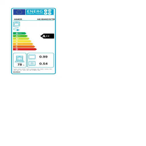 Horno 78 L Wi-Fi Negro I-Turn Series 2 33703884 HAIER